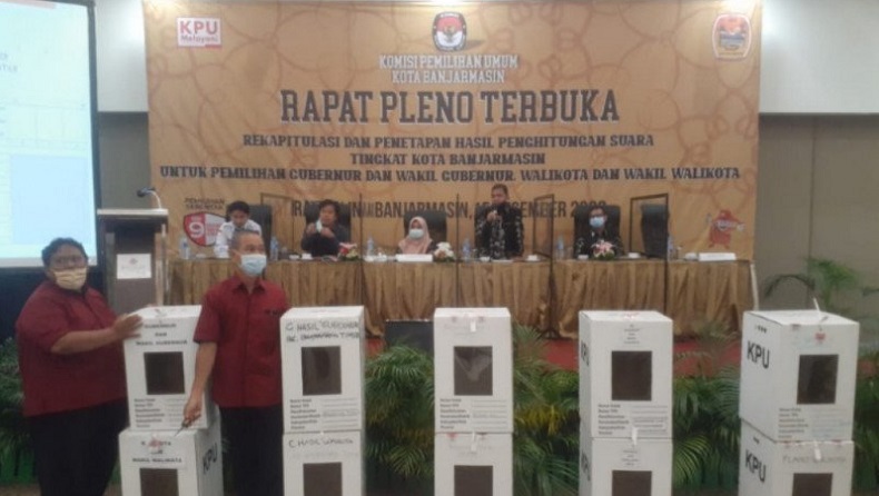KPU Tetapkan Ibnu Sina-Arifin Noor Peraih Suara Tertinggi Pilkada Banjarmasin