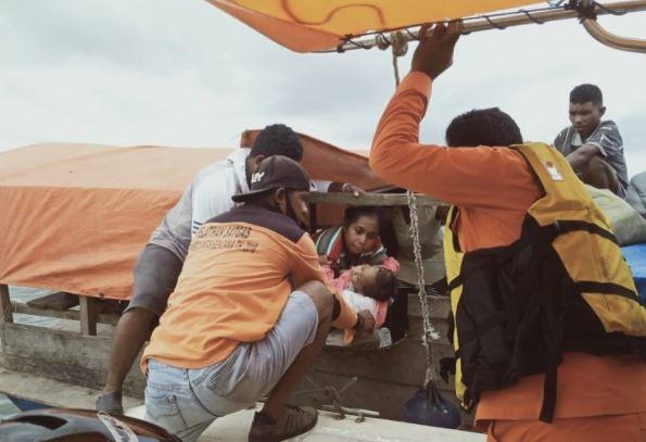 Kapal Mati Mesin, 15 Penumpang Terombang-Ambing di Laut Kujabe Ambon