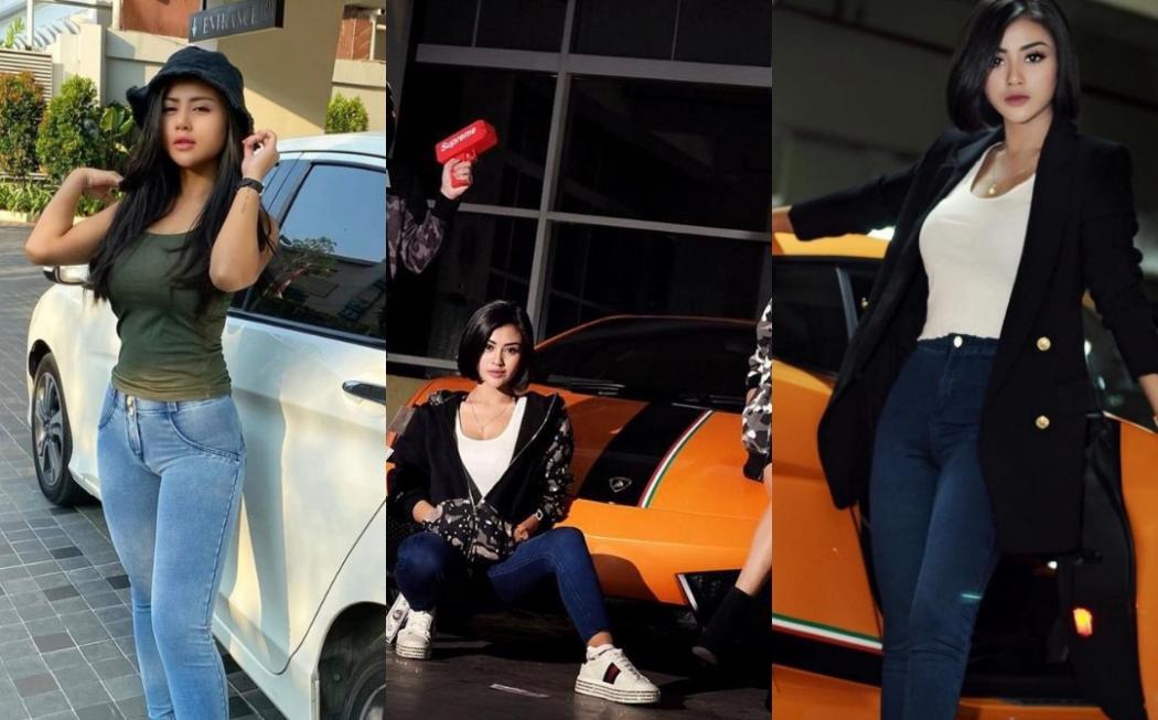 Artis Tania Ayu Kerap Berpose dengan Mobil Mewah, Salah Satunya Lamborghini