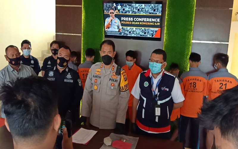 Iseng Lempar Pengguna Tol Kayuagung, 6 Pelajar dan Satu Pemuda Desa Ditangkap
