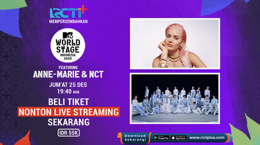 RCTI+ Hadirkan Panggung MTV World Stage Indonesia 2020: Anne-Marie & NCT