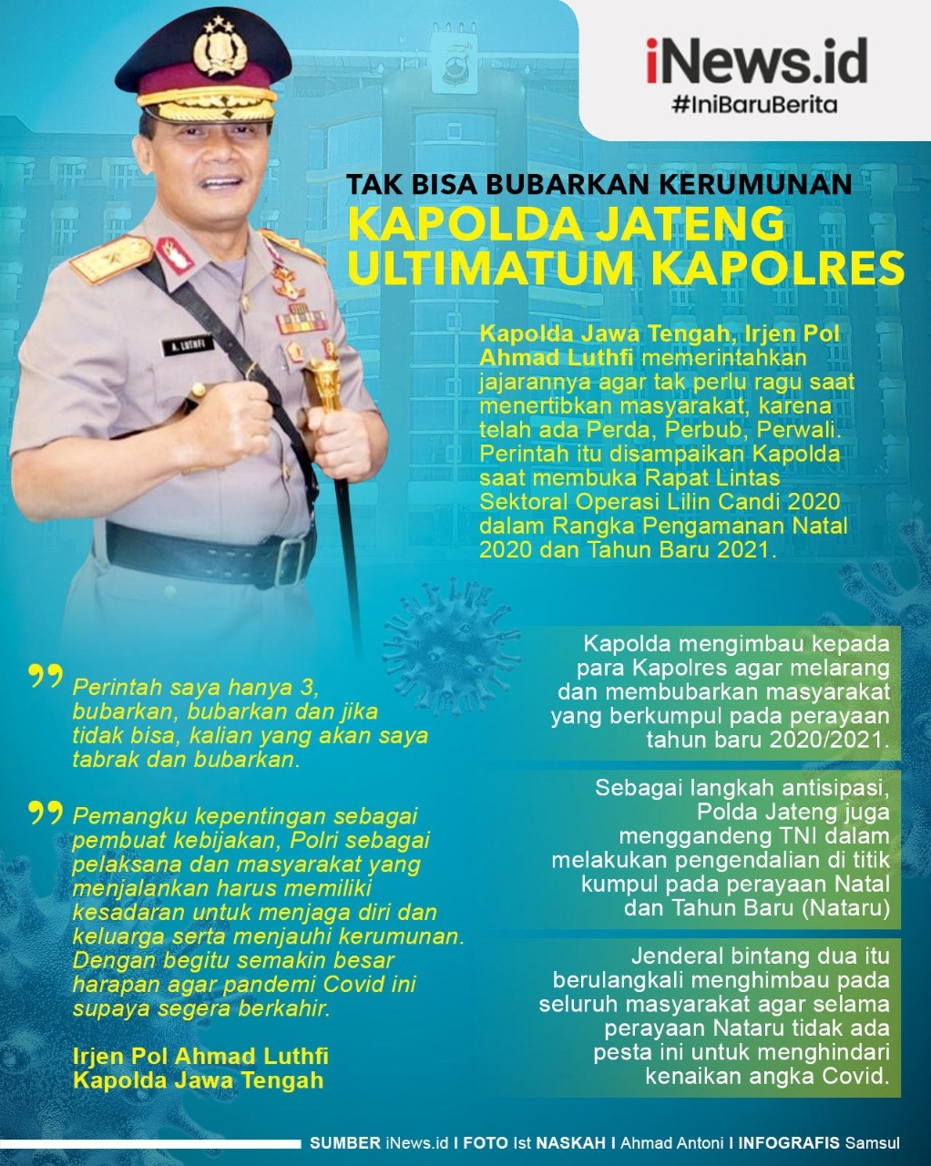 Infografis Kapolda Jateng Ultimatum Kapolres