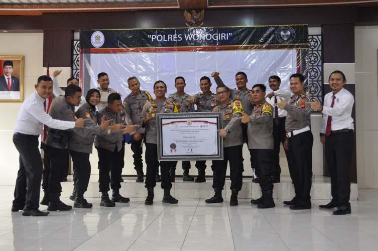 Polres Wonogiri Raih Predikat Wilayah Bebas Korupsi dari Kemenpan RB