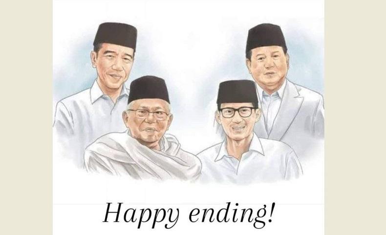 Jokowi Tunjuk Sandiaga Jadi Menteri, Netizen Ramai-Ramai Posting Meme Happy Ending