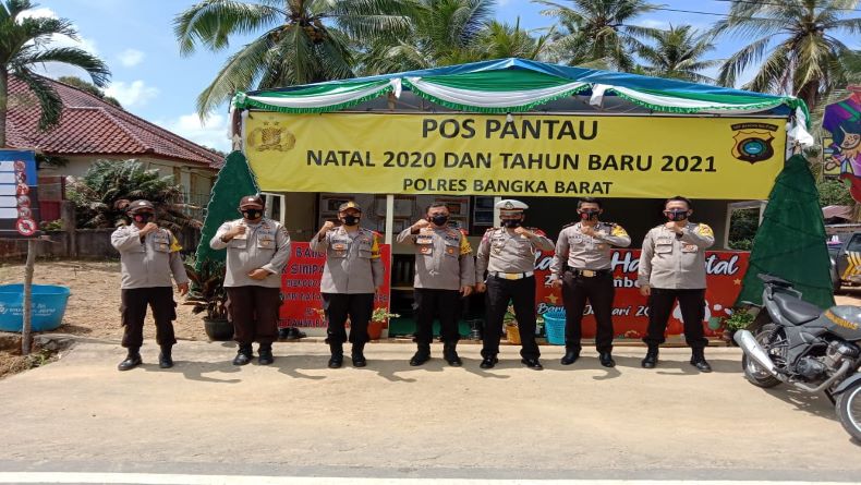 Jelang Nataru, Polres Bangka Barat Siapkan 4 Pos Pengamanan