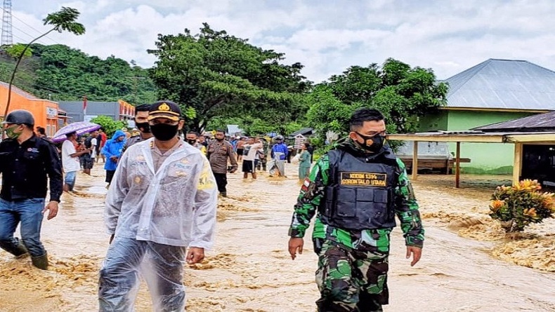 Lintas Sulawesi Gorontalo-Buol Terputus akibat Banjir, 5 Desa Terendam 