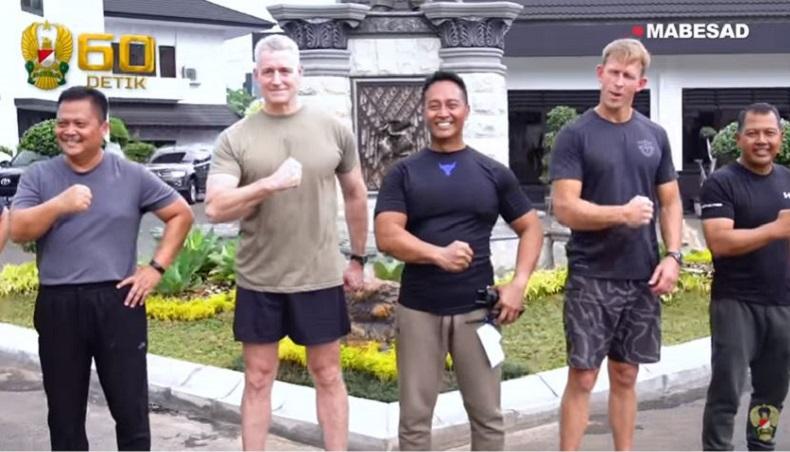 Olahraga Bersama KSAD Jenderal Andika, Major General Jonathan Braga Bilang Begini