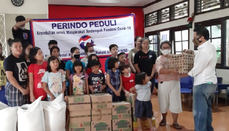 Perindo Salurkan Bantuan ke Panti Asuhan Abigail Pamulang