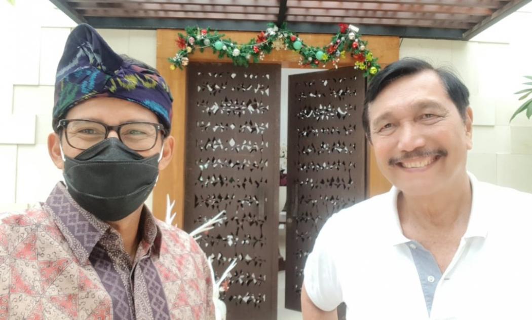 Diskusi dengan Menko Luhut, Sandiaga Uno Akan Kebut Pariwisata Super Prioritas