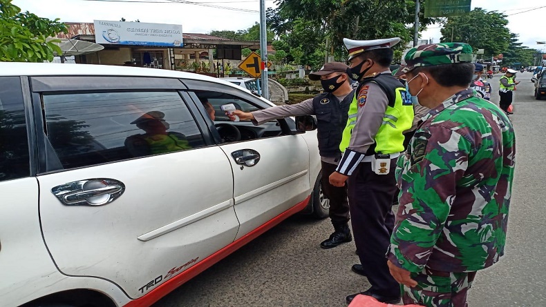 Polres Kotamobagu-Gugus Tugas Covid-19 Perketat Akses Keluar-Masuk Kotamobagu