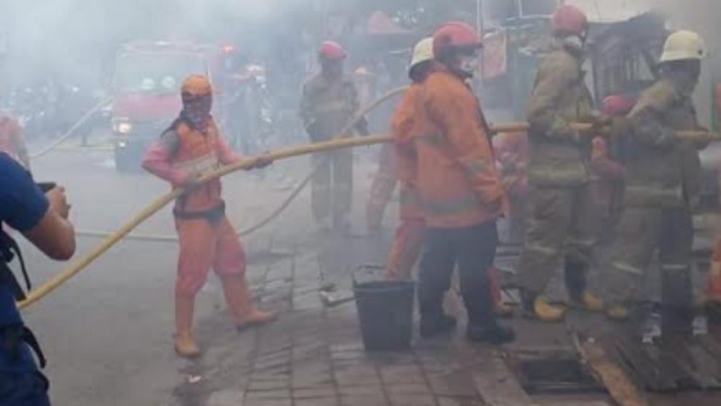 Kebakaran di Koja Jakarta Utara, Empat Warga Luka Bakar