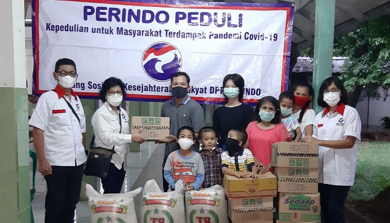 Perindo Salurkan Bantuan ke Panti Asuhan Parapattan