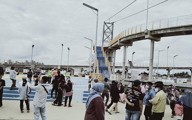 Jembatan Bergaya Roller Coaster di Banjarmasin Diresmikan Jadi Ekowisata