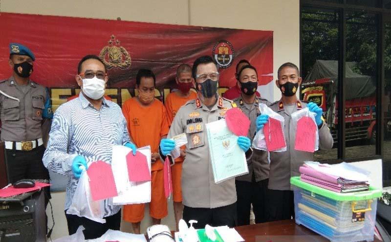 Polres Batang Tangkap 2 Pelaku Pemalsuan Dokumen Senilai Rp422 Juta