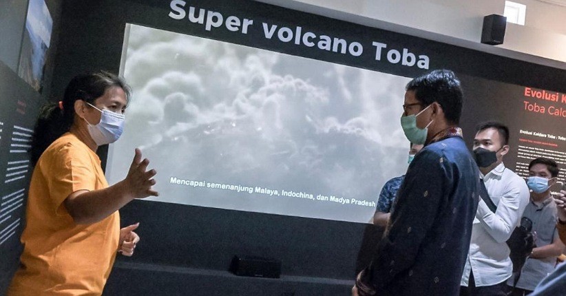 Geopark Danau Toba Akan Menjadi Ikon Pariwisata Baru, Sandiaga Uno Tinjau Persiapan Pusat Informasi