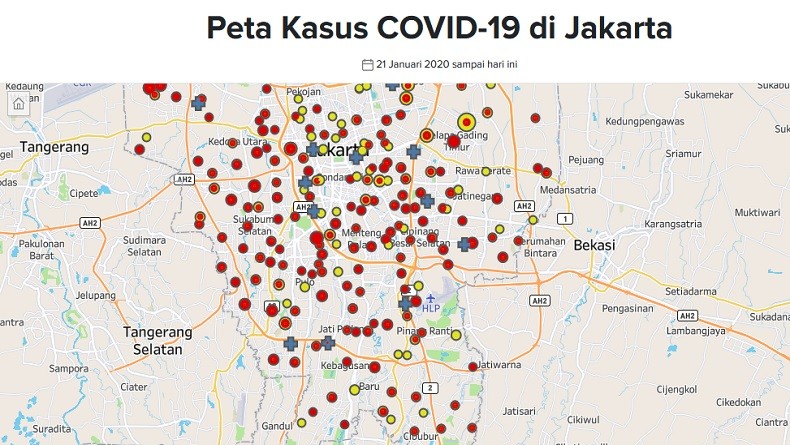 Update Corona DKI Jakarta 30 Maret: 698 Positif, 48 Sembuh, 74 Meninggal