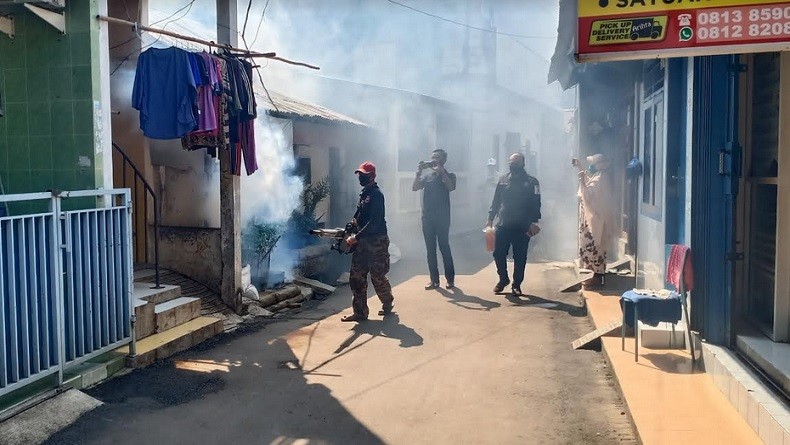 Cegah DBD, Baja Perindo Gelar Fogging di Kelurahan Kayu Putih Jakarta Timur