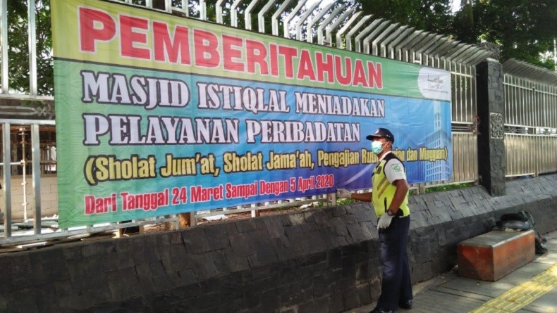 Jelang New Normal, Masjid Istiqlal Masih Ditutup untuk Kegiatan Ibadah