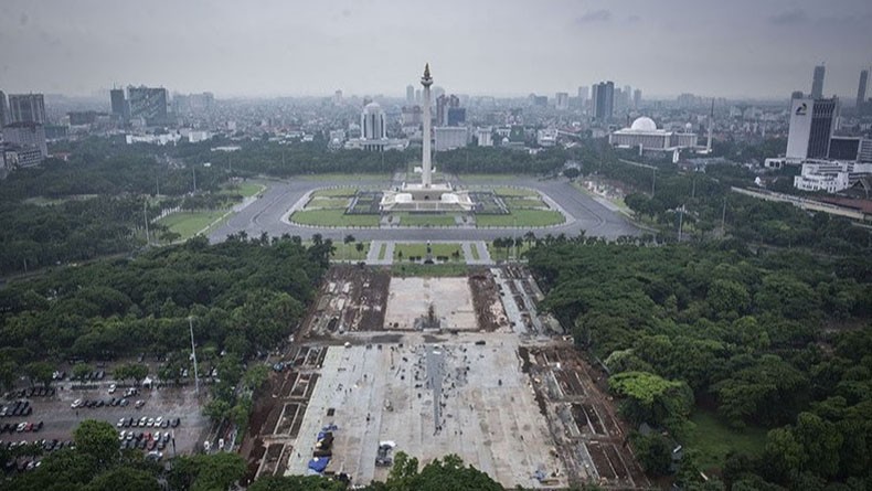 Revitalisasi Monas Akan Dibangun Plaza Upacara dan Kolam Seluas Lapangan Bola