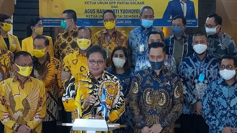 Pertemuan Demokrat dan Golkar Sepakati Koalisi dalam Pilkada 2020