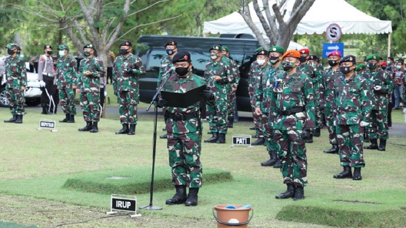 Pimpin Upacara Pemakaman Djoko Santoso, Panglima TNI: Saya Persembahkan ke Persada Ibu Pertiwi