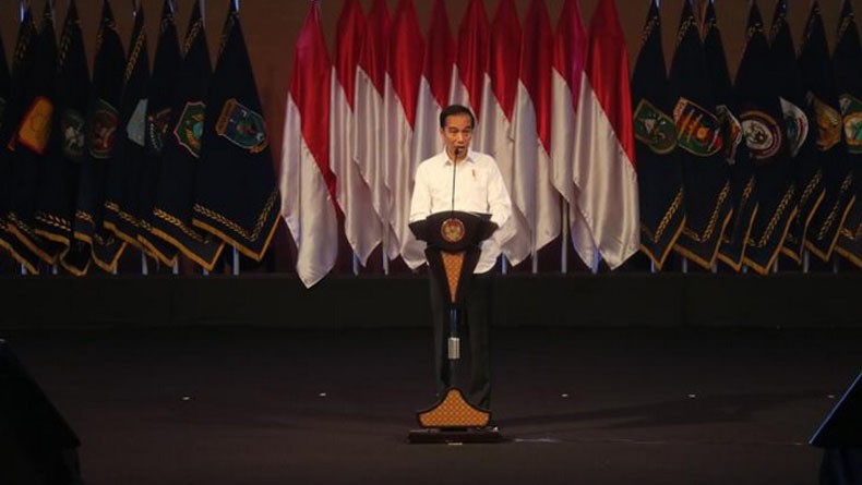 Hadiri Rakornas di Sentul, Jokowi Sampaikan 5 Solusi Penanggulangan Bencana