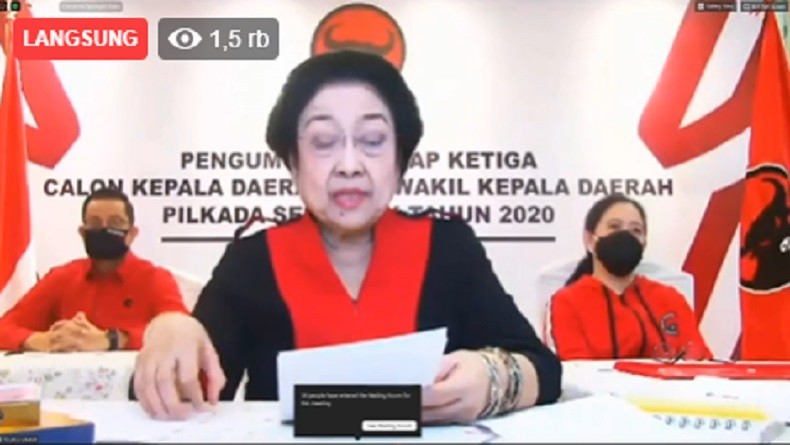 PDIP Umumkan 75 Calon Kepala Daerah, Megawati Minta Jangan Lupa Diri setelah Terpilih