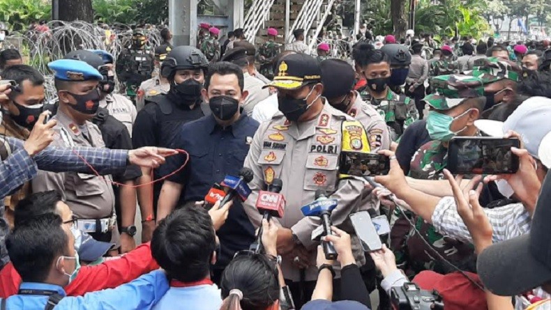 Demo Omnibus Law, Kapolda: 33 Orang Kelompok Anarko Diamankan Bukan Ditangkap