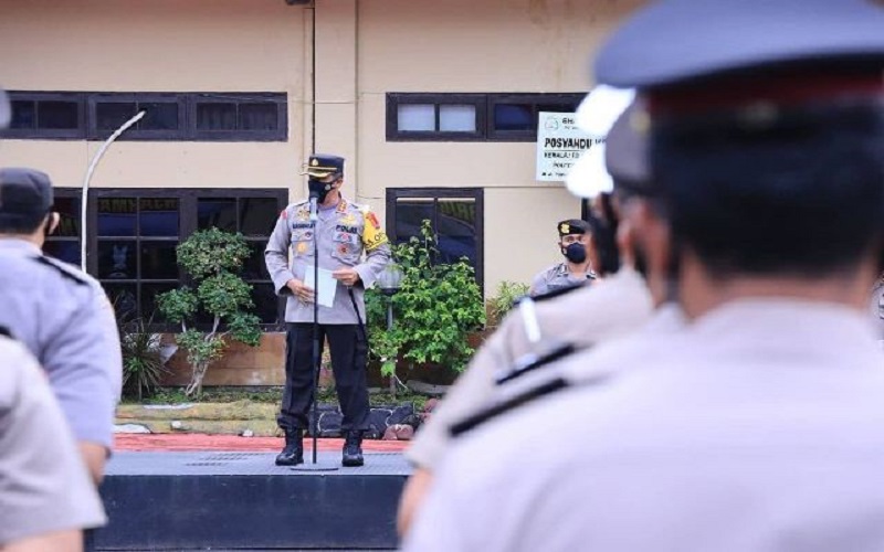 Kapolresta Banjarmasin Tak Segan Tindak Pelanggar PPKM
