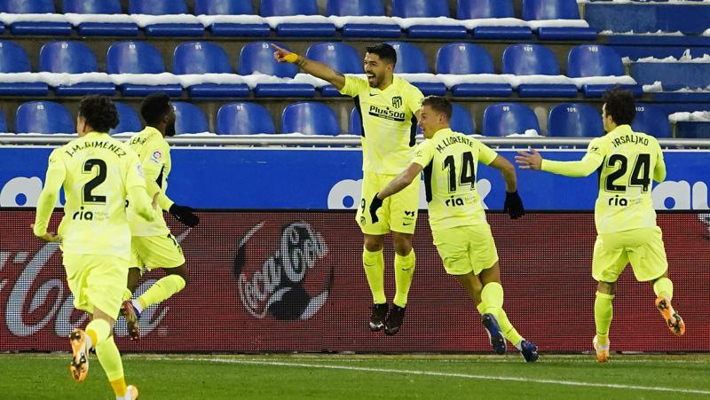 Dramatis, Gol Suarez Bawa Atletico Madrid Kalahkan Alaves dan Naik ke Puncak Klasemen 