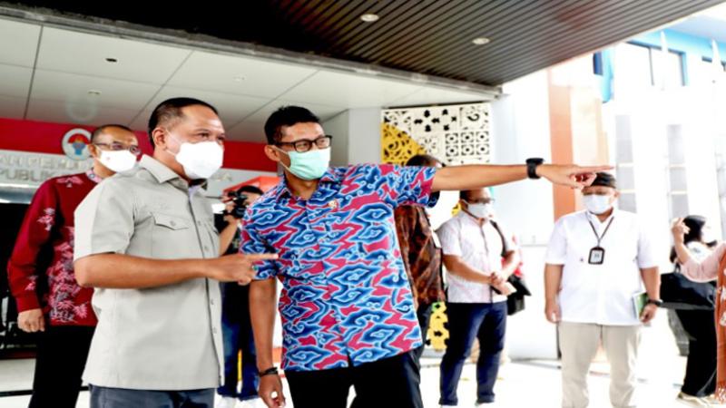 Menpora Zainudin Amali Jumpa Sandiaga Uno Bahas MotoGP Mandalika