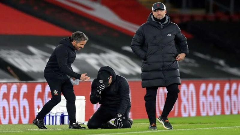 Pelatih Southampton Ralph Hasenhuttl Menangis usai Berhasil Kalahkan Liverpool