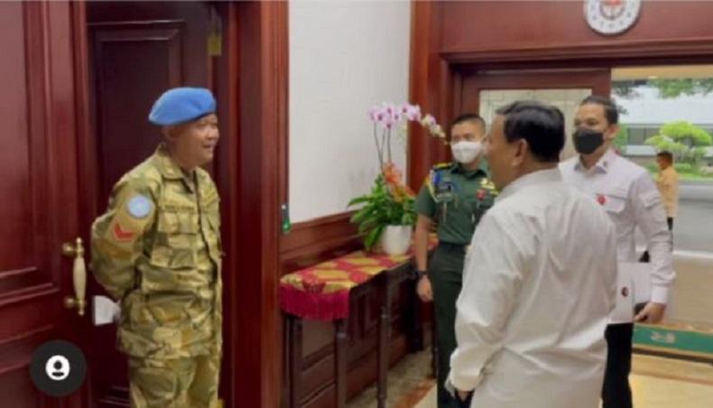 Terkesan Hardius Rusman Fasih 7 Bahasa Asing, Prabowo: Kopral Cerdas