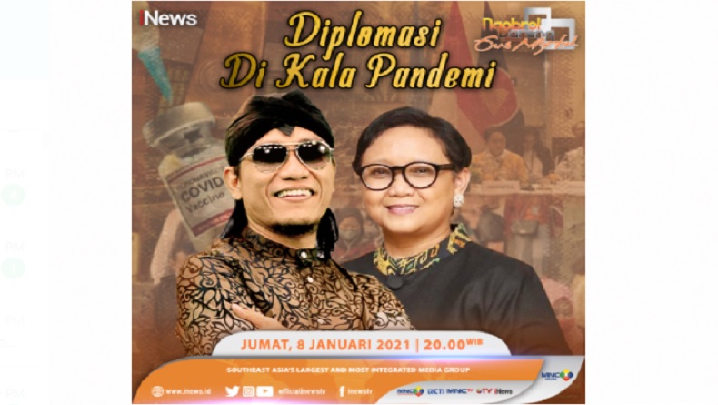 “Ngobrol Bareng Gus Miftah” Jumat Malam ini Pukul 20.00 di iNews dan RCTI+: Retno Marsudi dan Diplomasi Pandemi