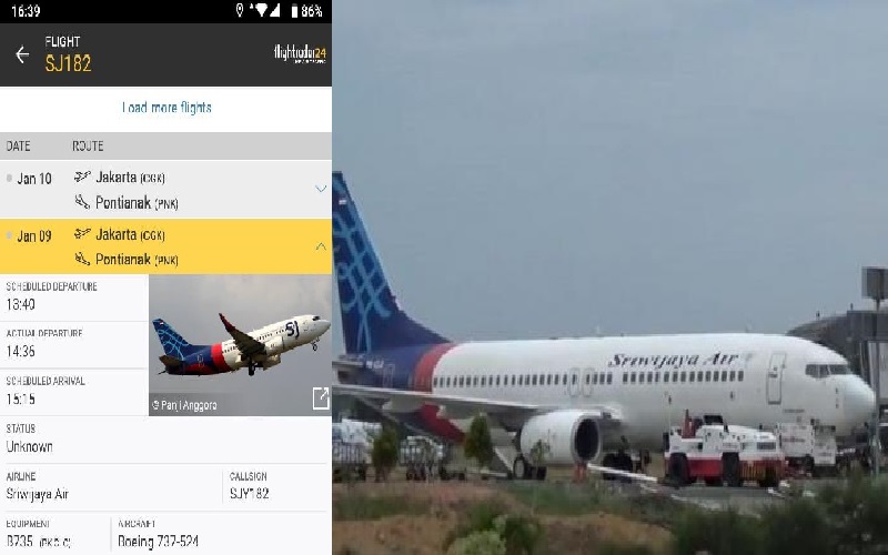 Keluarga Penumpang Sriwijaya Air Jatuh Bisa Cari Info di Nomor Ini 