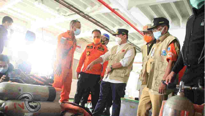 Wagub Ariza Tinjau Operasi SAR Sriwijaya Air di Kepulauan Seribu