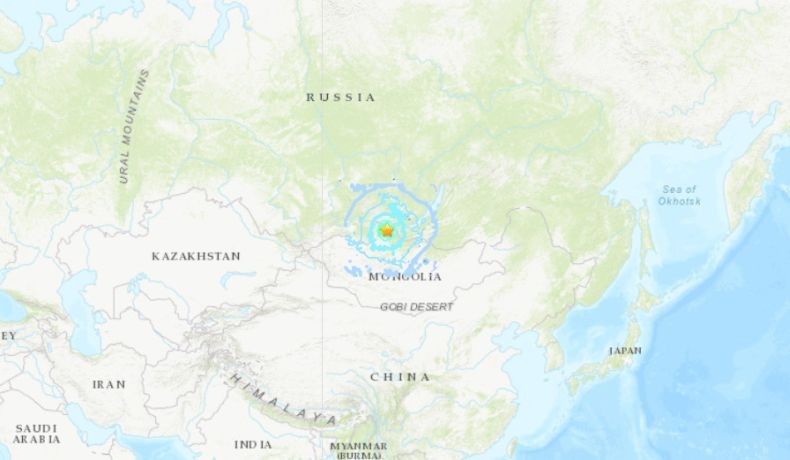 Gempa Bumi Bermagnitudo 6,7 Guncang Perbatasan Rusia dan Mongolia