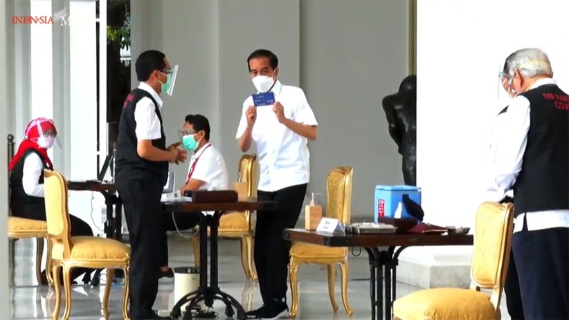 Ini Daftar Penerima Vaksin Perdana Bersama Jokowi di Istana