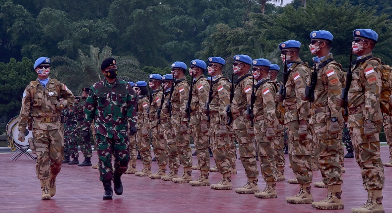 850 Prajurit TNI Gabung Misi Kemanusiaan PBB di Afrika Tengah