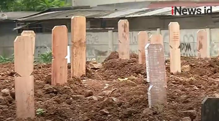  TPU Srengseng Sawah untuk Pemakaman Covid-19 Hampir Penuh