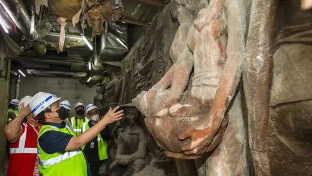 Erick Thohir Sedih Ada Relief Bersejarah Tak Terawat di Gedung Sarinah