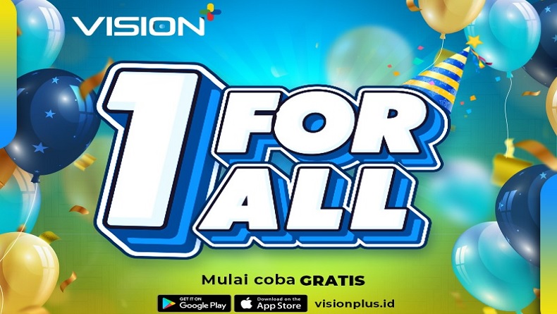 HUT ke-1, Vision+ Rayakan dengan Berbagai Kemeriahan dalam #1ForAll