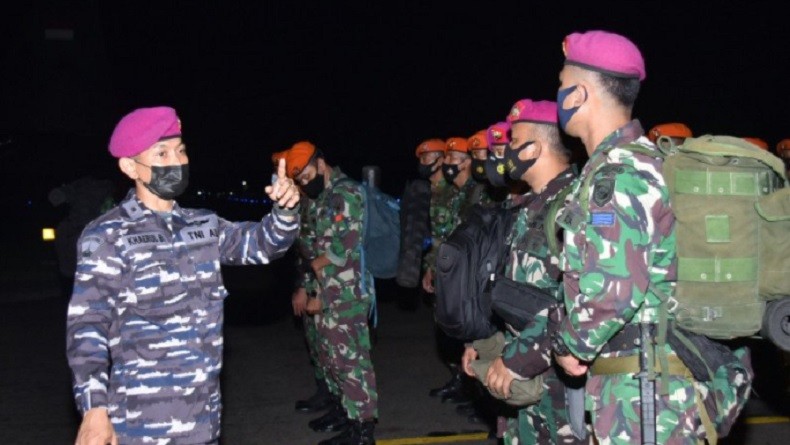 Tiba di Banjarbaru, 27 Prajurit Marinir Akan Bantu Penanganan Banjir Kalsel