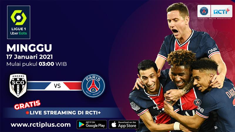 Link Live Streaming Angers Vs PSG di RCTI+