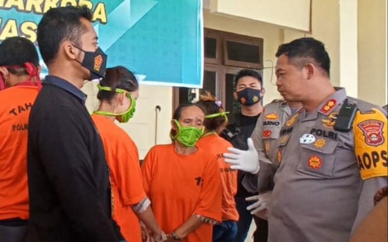 Polres Banyuasin Tangkap 7 Tersangka Narkoba, 3 Perempuan
