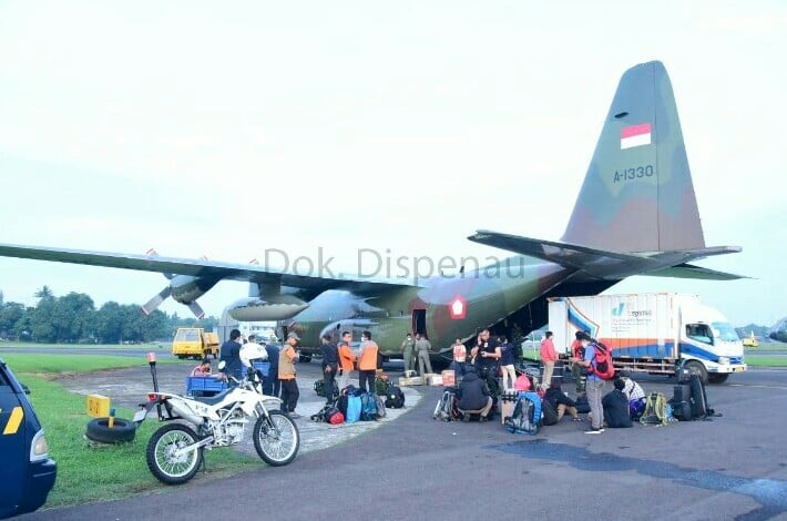 Salurkan Bantuan ke Banjarmasin dan Mamuju,  TNI AU Kerahkan 5 Pesawat 