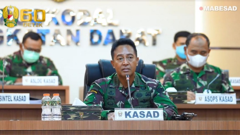 KSAD Andika Perkasa Terima Laporan Penambahan Lab PCR dari Kemhan