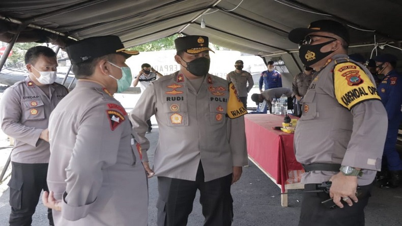 Wakapolda Sulut Pantau Lokasi Bencana di Beberapa Titik Kota Manado