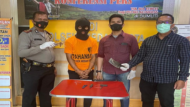 Pencuri Kabel Telkom di Medan Ditangkap Warga
