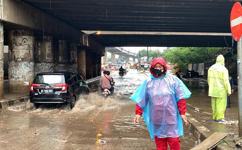 Diguyur Hujan, Jalan RE Martadinata Tanjung Priok Banjir
